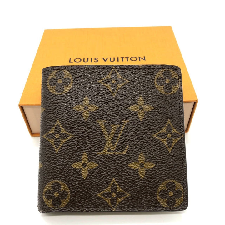 LOUIS VUITTON ルイ・ヴィトン ポルトフォイユマルコ M61675 二つ折り財布 モノグラム ブラウン