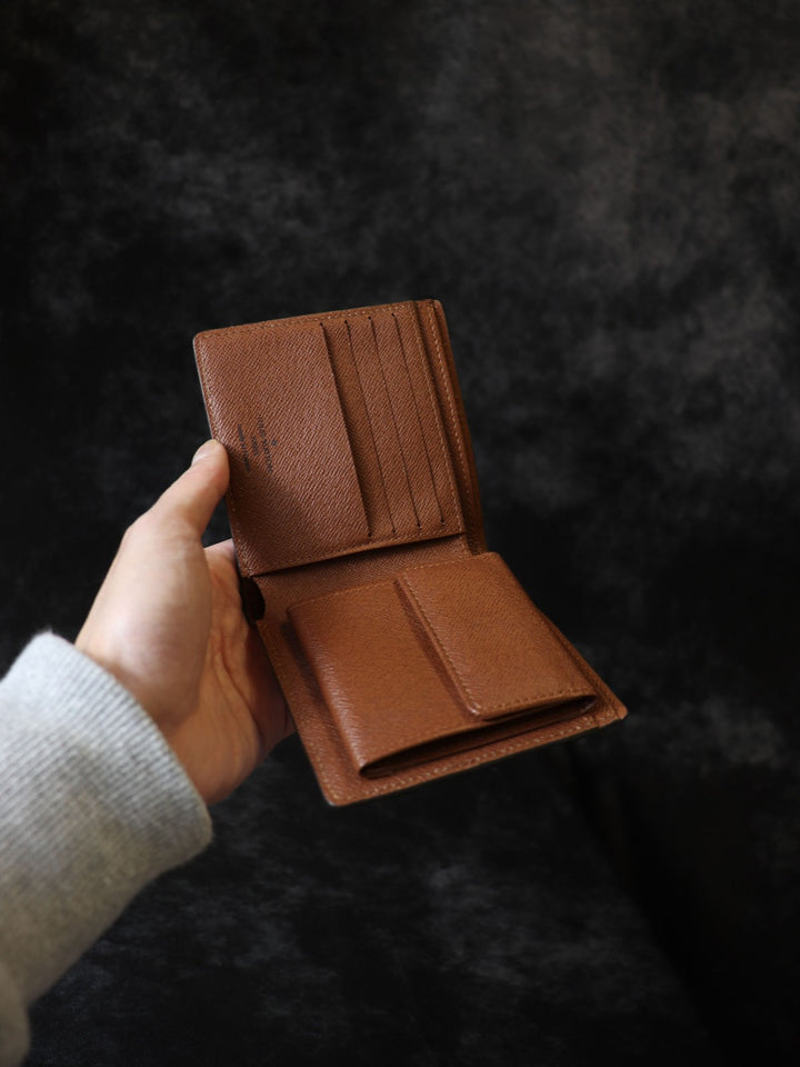 LOUIS VUITTON ルイ・ヴィトン ポルトフォイユマルコ M61675 二つ折り財布 モノグラム ブラウン