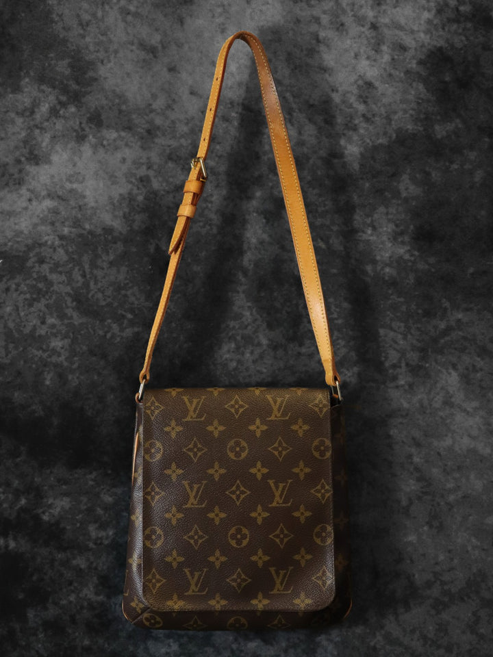 LOUIS VUITTON ルイ ヴィトン M51258 ミュゼット サルサ ショート ショルダーバッグ ブラウン モノグラムキャンバス