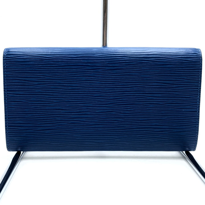 LOUIS VUITTON ルイ・ヴィトン ポルトフォイユサラ 長財布 エピレザー ブルー 青 M63572