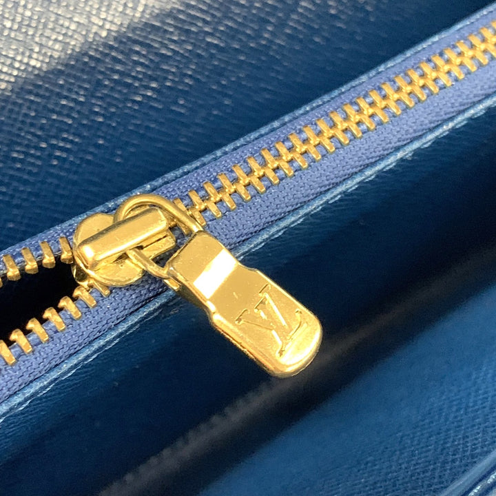 LOUIS VUITTON ルイ・ヴィトン ポルトフォイユサラ 長財布 エピレザー ブルー 青 M63572