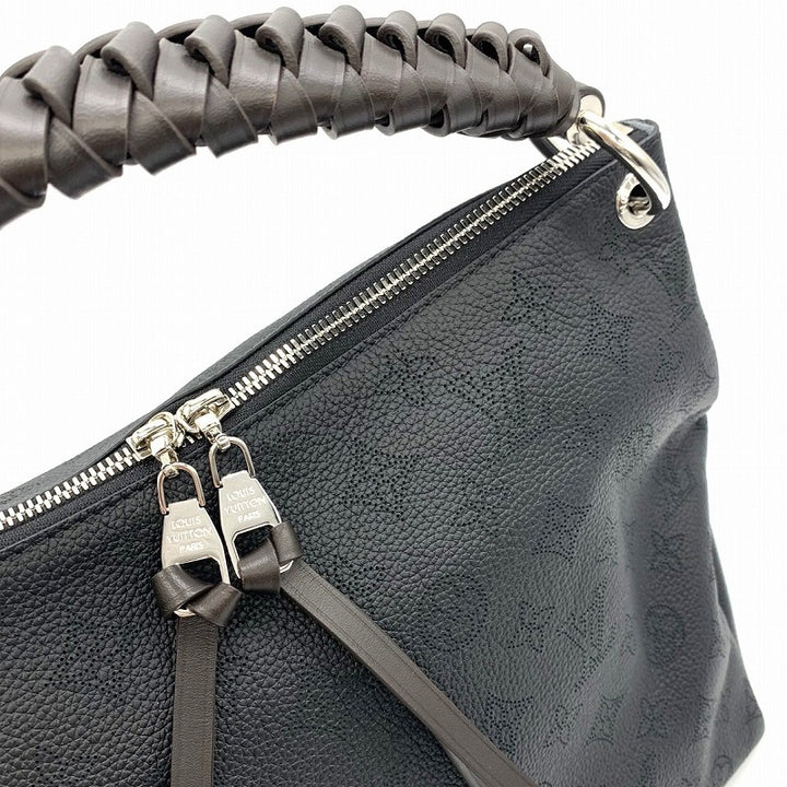 美品 LOUIS VUITTON ルイ・ヴィトン ボーヴル・ホーボー M56073 2way ショルダーバッグ ハンドバッグ モノグラム マヒナ ブラック