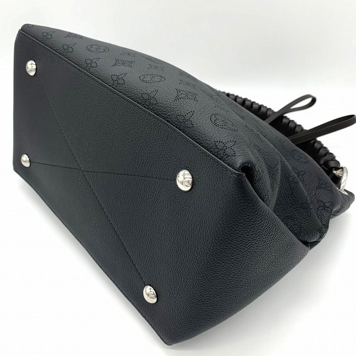 美品 LOUIS VUITTON ルイ・ヴィトン ボーヴル・ホーボー M56073 2way ショルダーバッグ ハンドバッグ モノグラム マヒナ ブラック