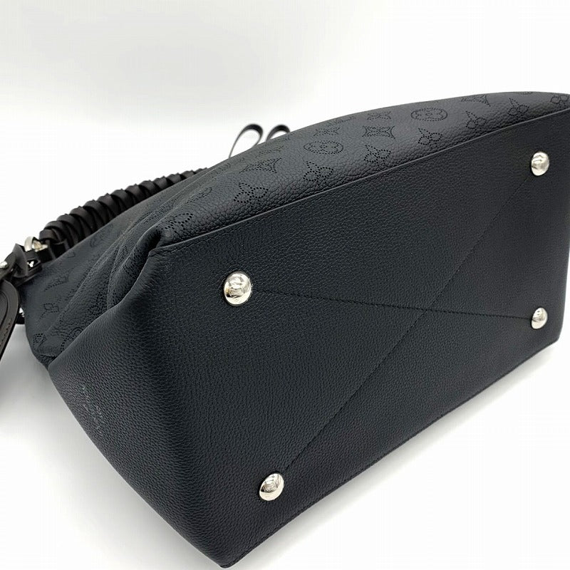 美品 LOUIS VUITTON ルイ・ヴィトン ボーヴル・ホーボー M56073 2way ショルダーバッグ ハンドバッグ モノグラム マヒナ ブラック