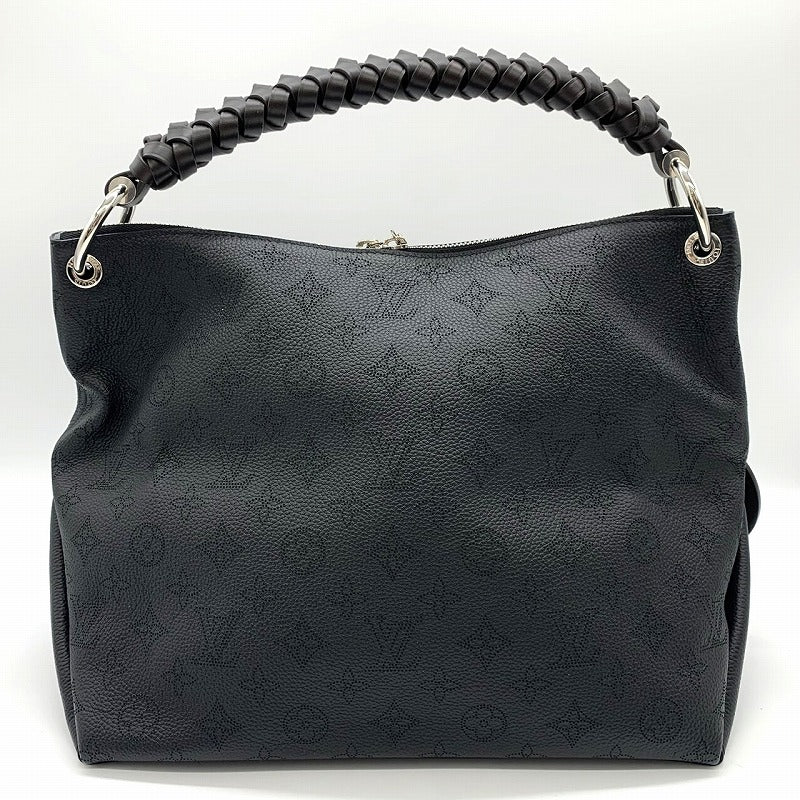 美品 LOUIS VUITTON ルイ・ヴィトン ボーヴル・ホーボー M56073 2way ショルダーバッグ ハンドバッグ モノグラム マヒナ ブラック