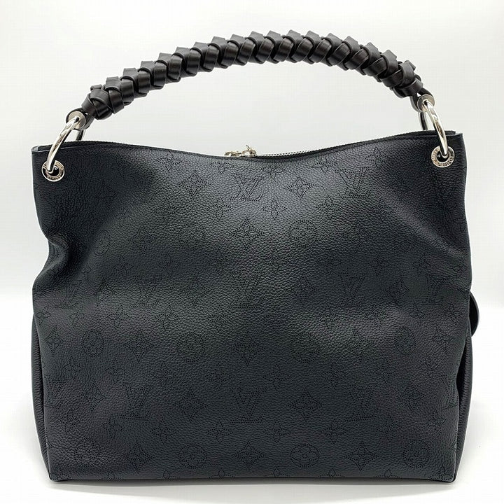 美品 LOUIS VUITTON ルイ・ヴィトン ボーヴル・ホーボー M56073 2way ショルダーバッグ ハンドバッグ モノグラム マヒナ ブラック