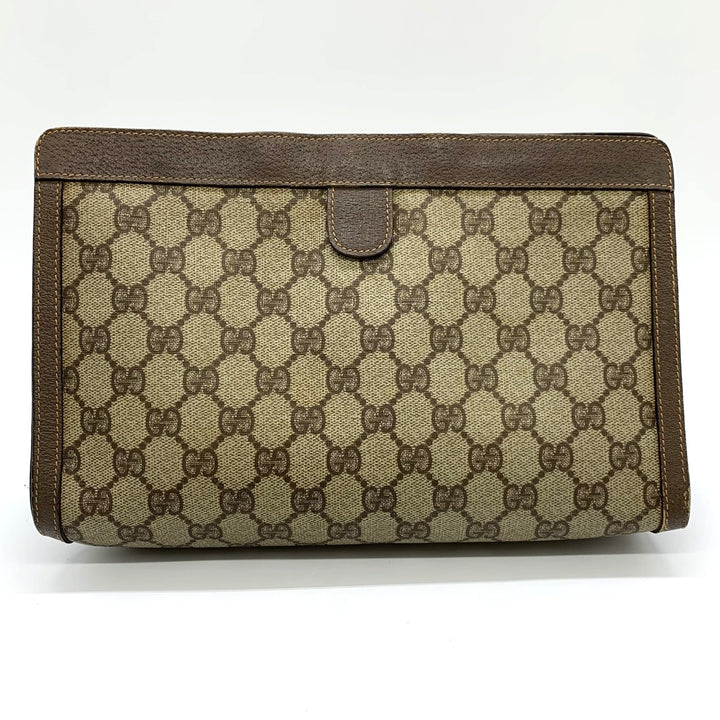 GUCCI グッチ 014 56 6044 クラッチバッグ GGスプリームキャンバス オールドグッチ ブラウン レディース