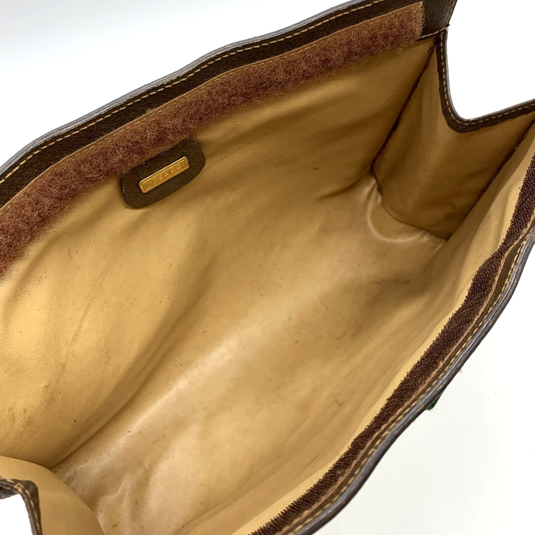 GUCCI グッチ 014 56 6044 クラッチバッグ GGスプリームキャンバス オールドグッチ ブラウン レディース