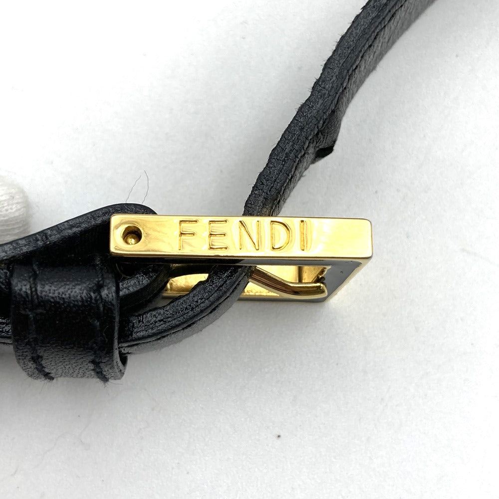 FENDI フェンディ 06 11 15328 982 ショルダーバッグ 肩掛け FFロゴ ナイロン/レザー ブラック 黒