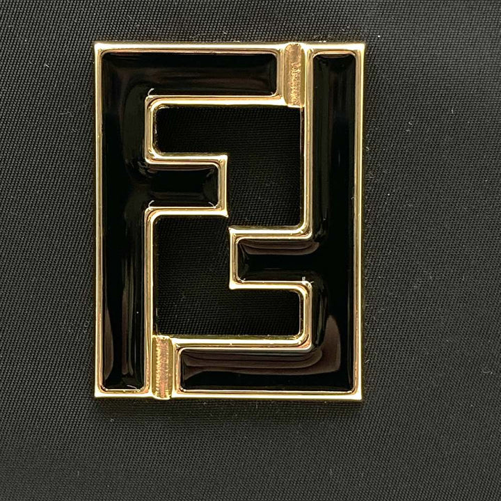 FENDI フェンディ 06 11 15328 982 ショルダーバッグ 肩掛け FFロゴ ナイロン/レザー ブラック 黒