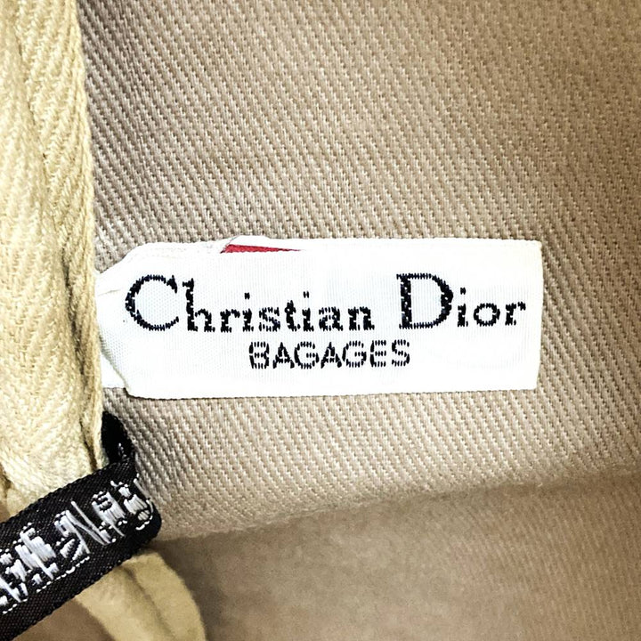 Dior ディオール トロッター ボストンバッグ 幅39cmキャンバス/レザー ネイビー