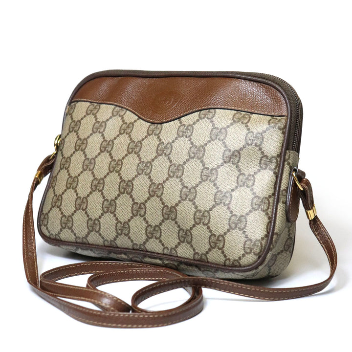 GUCCI グッチ オールドグッチ ショルダーバッグ GGスプリーム ヴィンテージ ブラウン