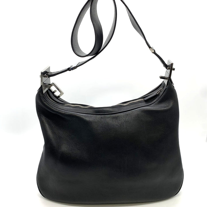 GUCCI グッチ 001 3341 ショルダーバッグ レザー ブラック