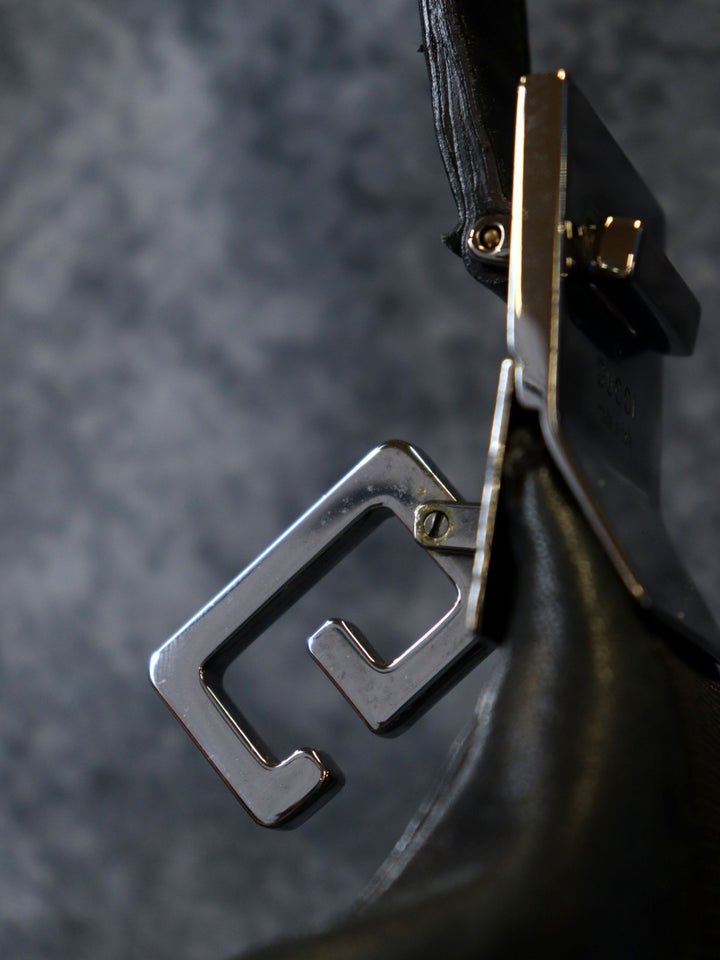 GUCCI グッチ 001 3341 ショルダーバッグ レザー ブラック