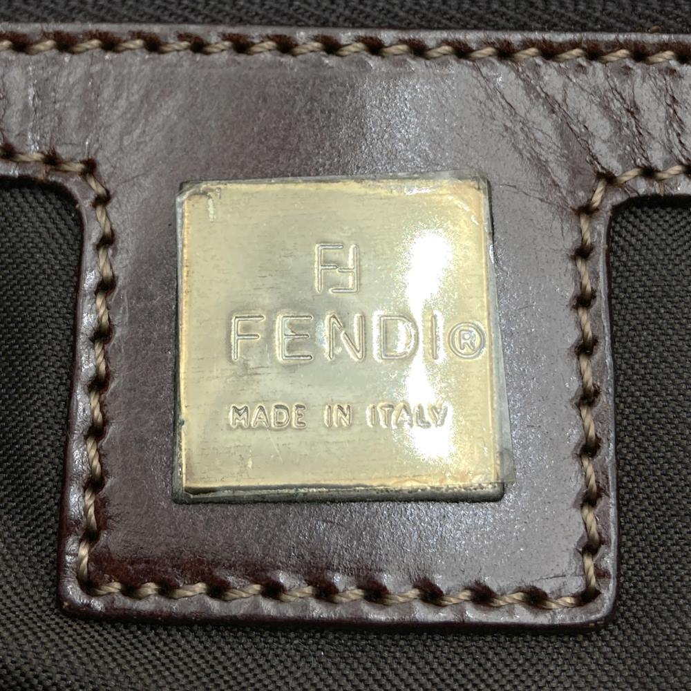 FENDI フェンディ ハンドバッグ トートバッグ デニム レザー ネイビー