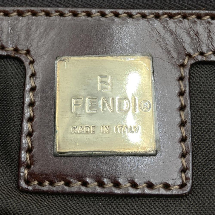 FENDI フェンディ ハンドバッグ トートバッグ デニム レザー ネイビー