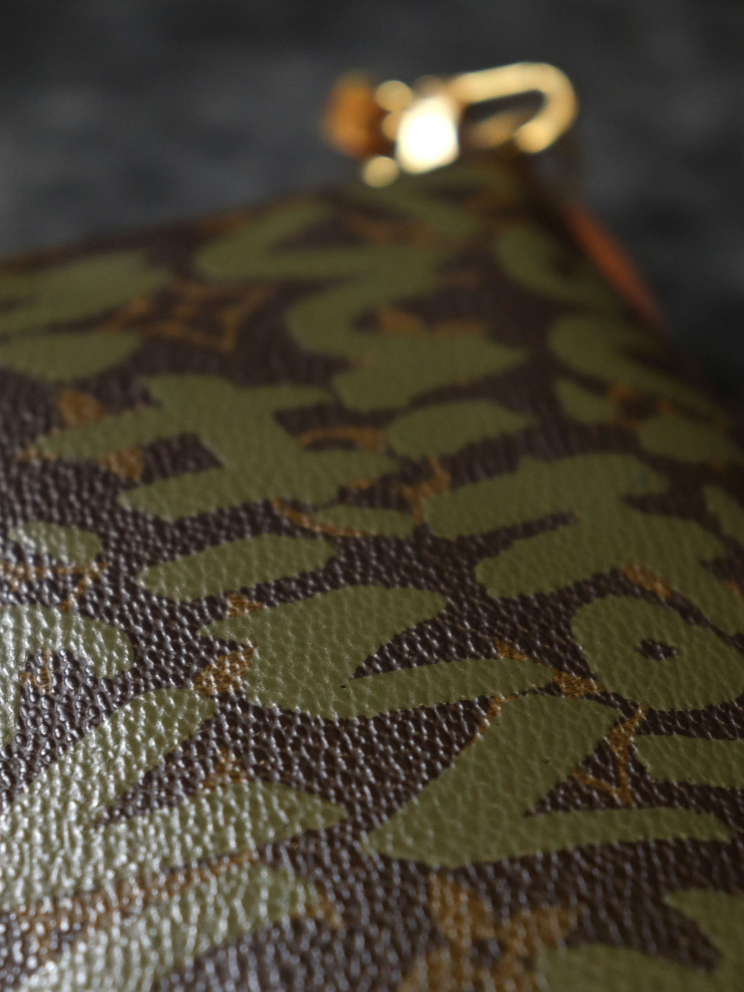 LOUIS VUITTON ルイ・ヴィトン グラフィティ ポシェット アクセソワール M92191 ポーチ モノグラムキャンバス ブラウン カーキ