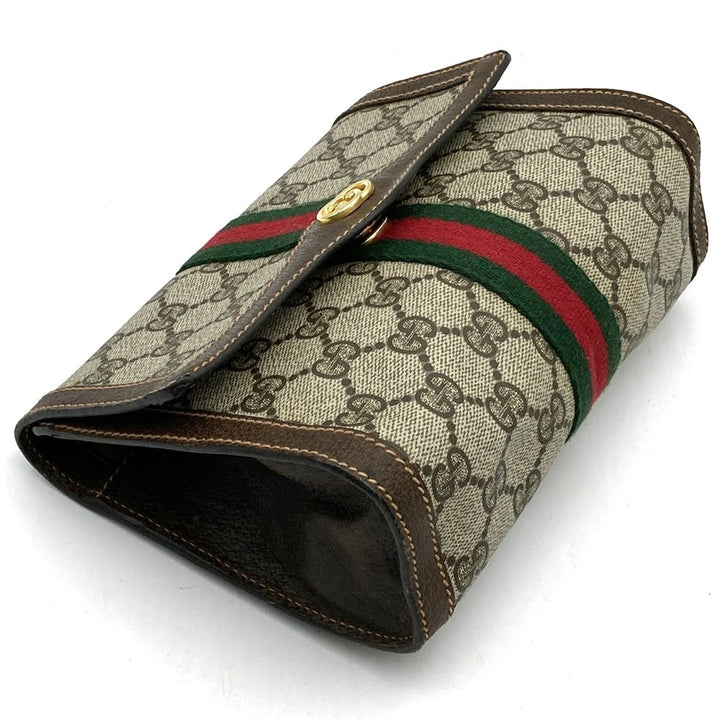 GUCCI グッチ ポーチ クラッチバッグ GGスプリーム シェリー オールドグッチ ヴィンテージ