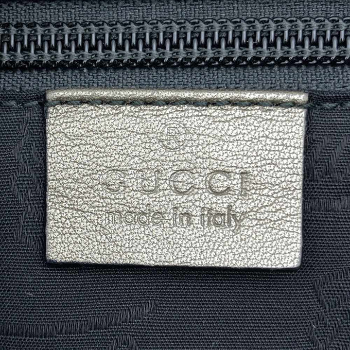 GUCCI グッチ 201732 ショルダーバッグ GGインプリメ 斜め掛け ブラウン メタリック PVC