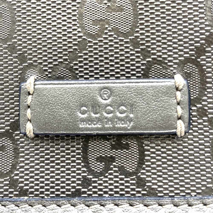 GUCCI グッチ 201732 ショルダーバッグ GGインプリメ 斜め掛け ブラウン メタリック PVC