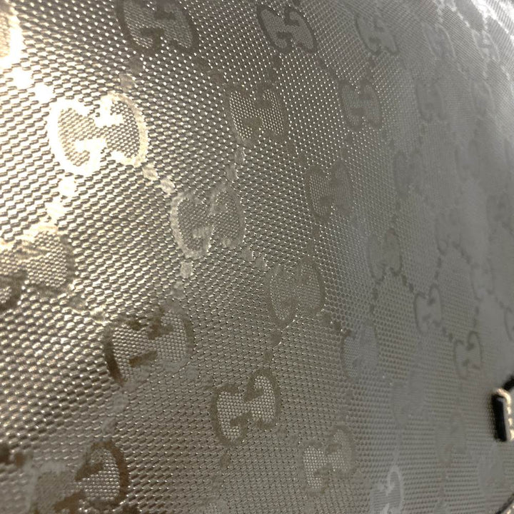 GUCCI グッチ 201732 ショルダーバッグ GGインプリメ 斜め掛け ブラウン メタリック PVC