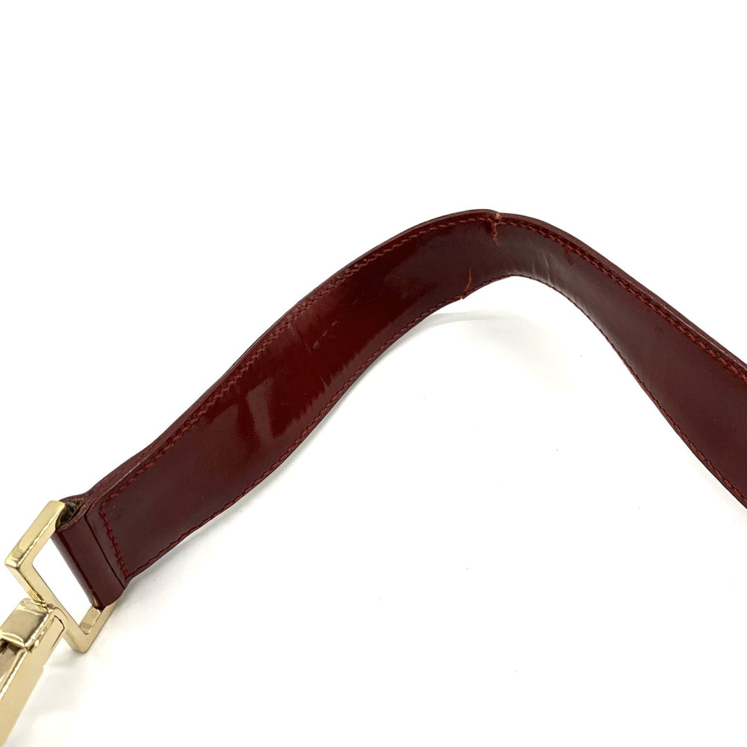 GUCCI グッチ 001 4204 ショルダーバッグ GGキャンバス レザー レッド