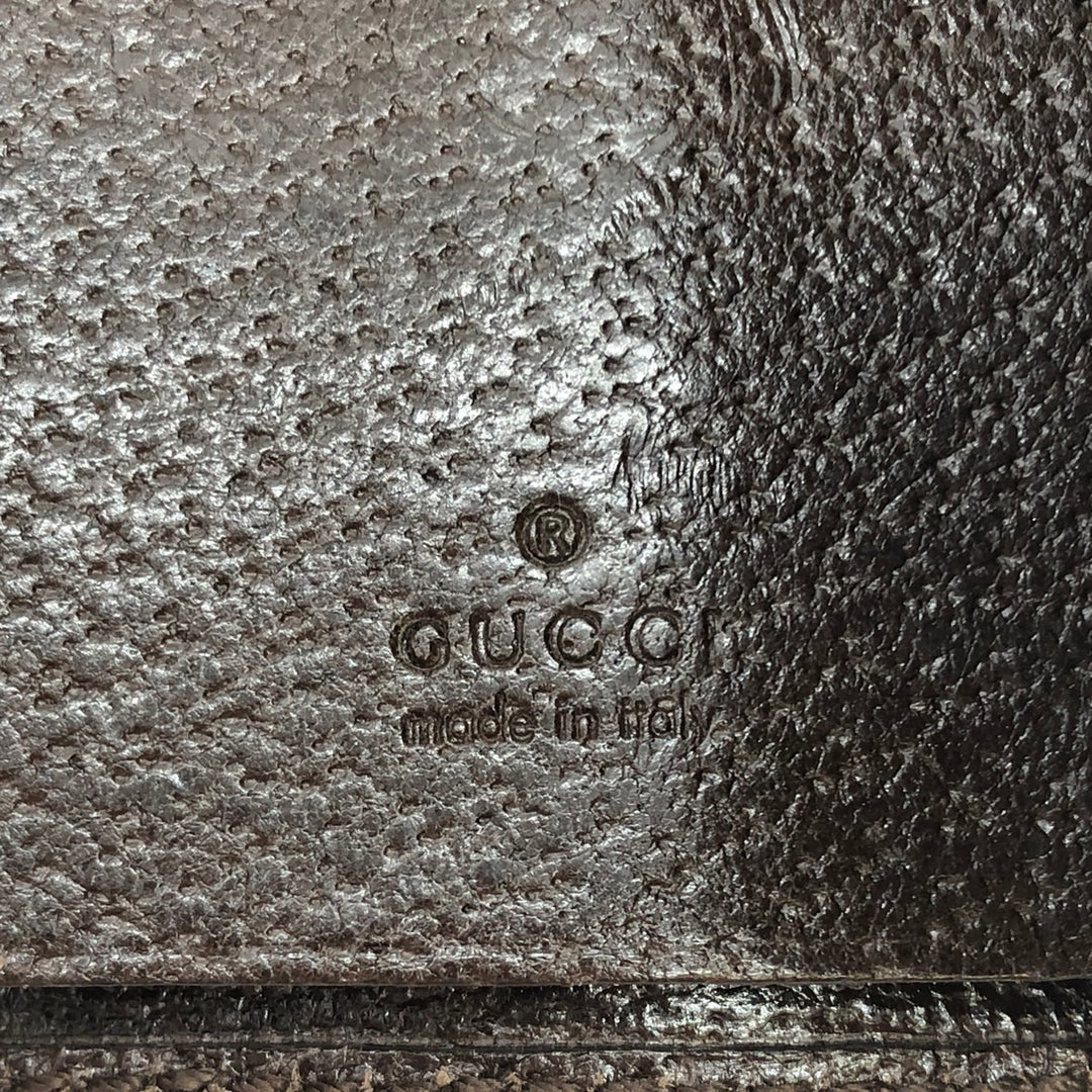 GUCCI グッチ 181673 キーケース ブラウン GGキャンバス/レザー シェリーライン