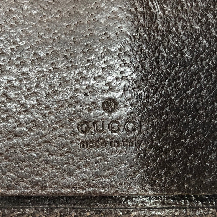 GUCCI グッチ 181673 キーケース ブラウン GGキャンバス/レザー シェリーライン