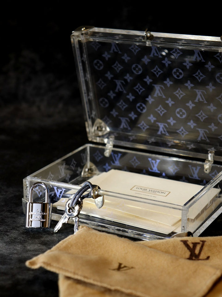 LOUIS VUITTON ルイ・ヴィトン ラブメッセージ M99079 ミニトランク 2000年限定 アクリル 小物入れ クリア
