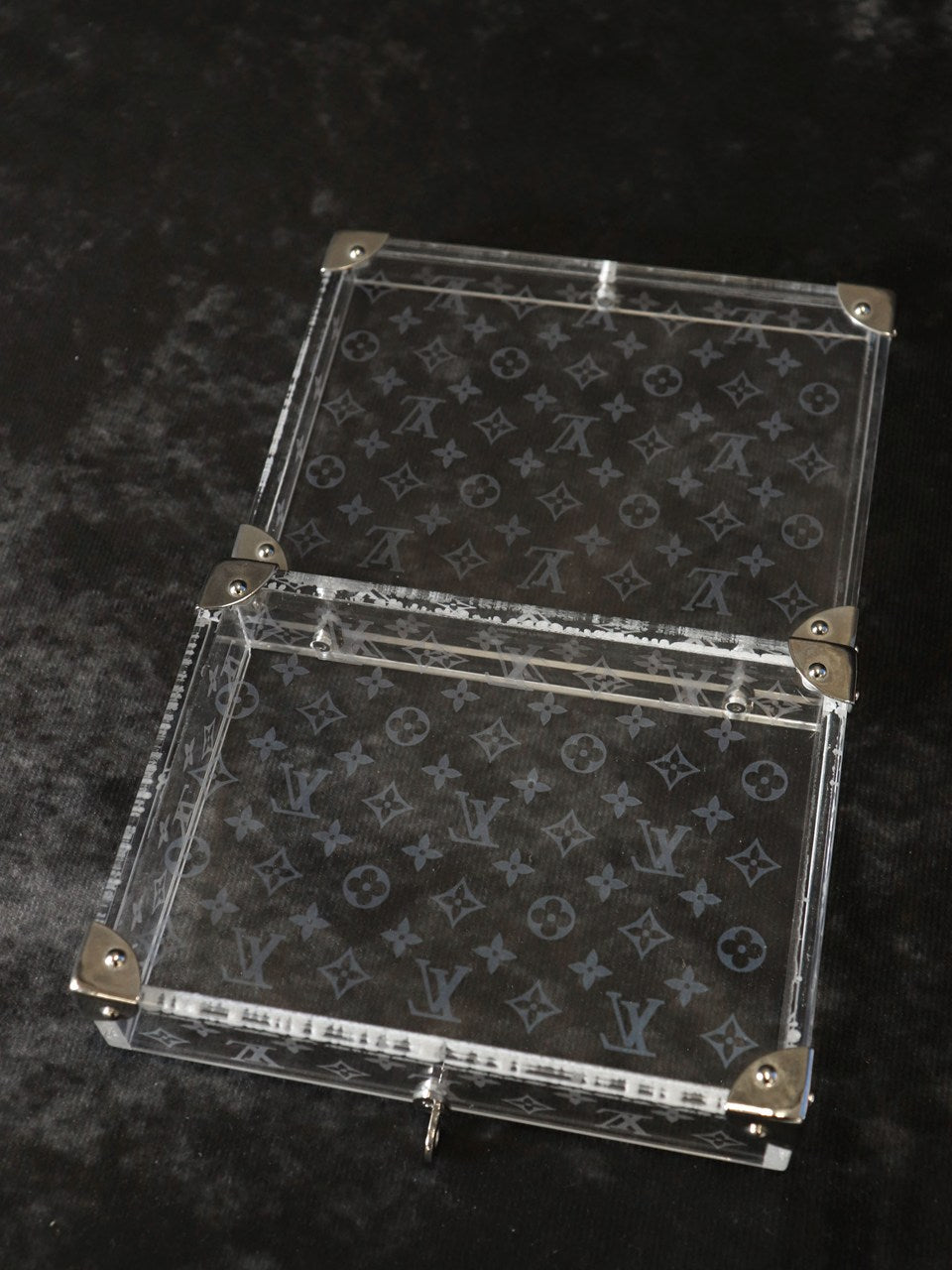 LOUIS VUITTON ルイ・ヴィトン ラブメッセージ M99079 ミニトランク 2000年限定 アクリル 小物入れ クリア