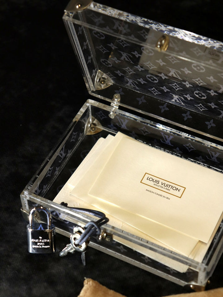 LOUIS VUITTON ルイ・ヴィトン ラブメッセージ M99079 ミニトランク 2000年限定 アクリル 小物入れ クリア
