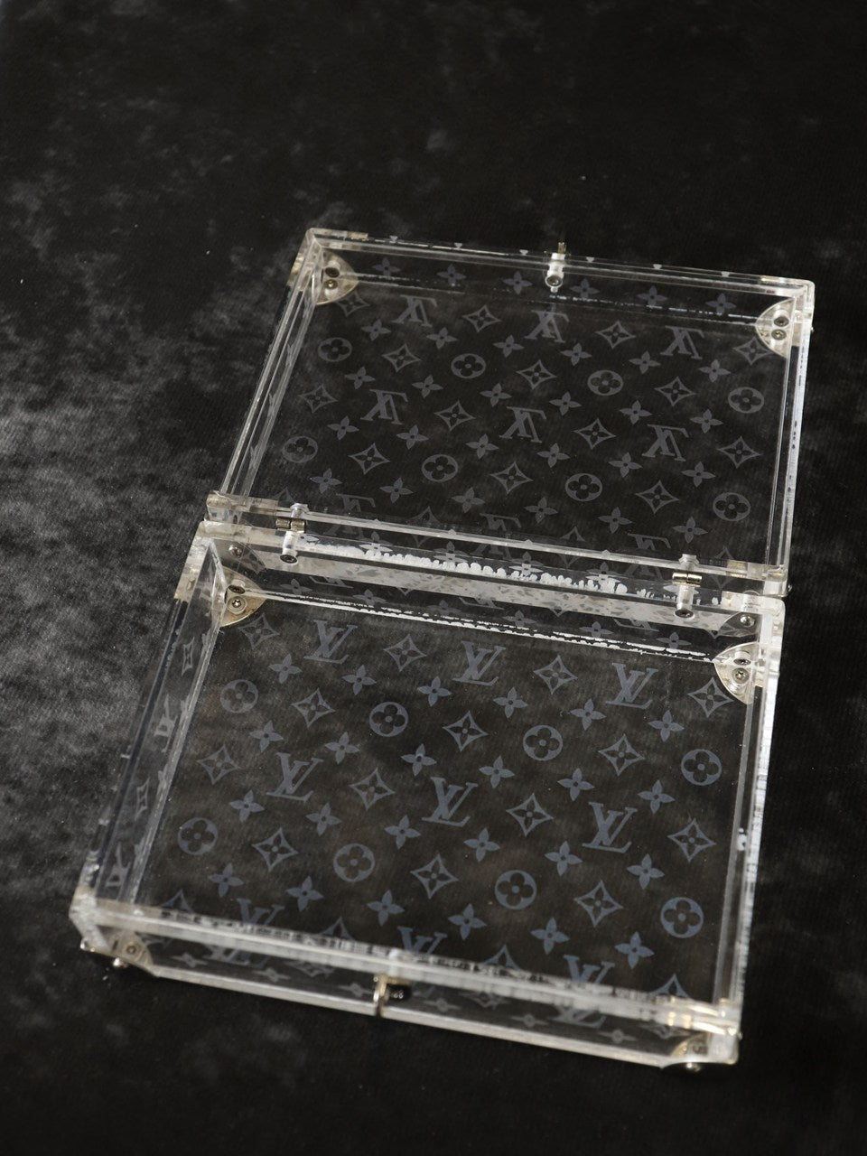 LOUIS VUITTON ルイ・ヴィトン ラブメッセージ M99079 ミニトランク 2000年限定 アクリル 小物入れ クリア