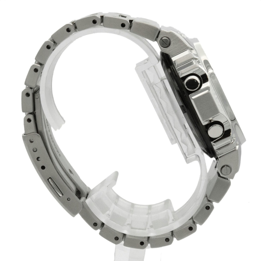 美品 CASIO カシオ G-SHOCK GショックGMW-B5000D-1JF フルメタル 腕時計 ソーラー電波 デジタル シルバー