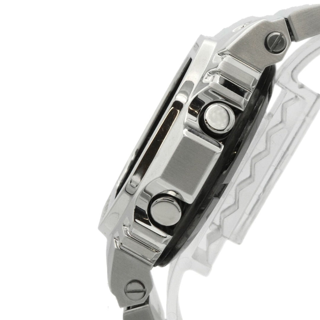 美品 CASIO カシオ G-SHOCK GショックGMW-B5000D-1JF フルメタル 腕時計 ソーラー電波 デジタル シルバー