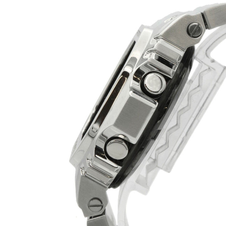 美品 CASIO カシオ G-SHOCK GショックGMW-B5000D-1JF フルメタル 腕時計 ソーラー電波 デジタル シルバー