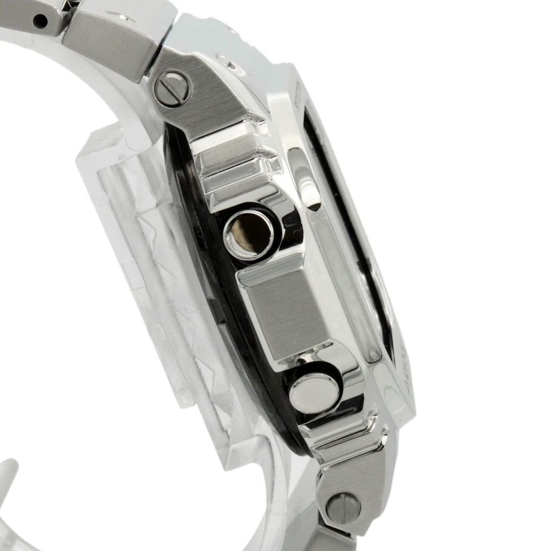 美品 CASIO カシオ G-SHOCK GショックGMW-B5000D-1JF フルメタル 腕時計 ソーラー電波 デジタル シルバー