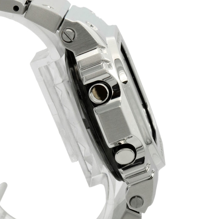 美品 CASIO カシオ G-SHOCK GショックGMW-B5000D-1JF フルメタル 腕時計 ソーラー電波 デジタル シルバー