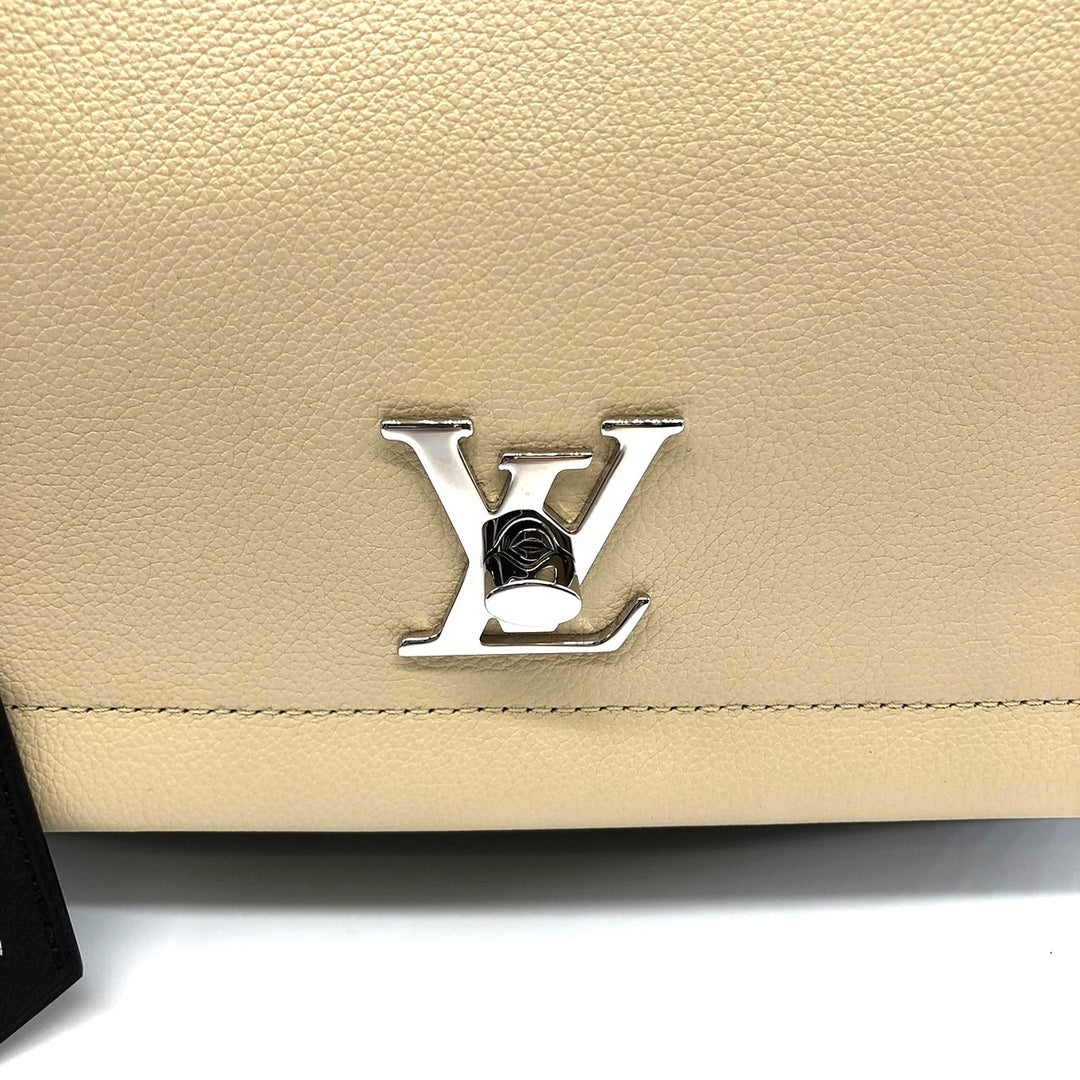 LOUIS VUITTON ルイ・ヴィトン ロックミー2 M50252 ハンドバッグ ショルダーバッグ 2way カーフレザー ベージュ/ブラック バイカラー