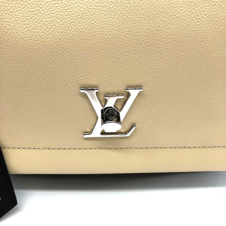 LOUIS VUITTON ルイ・ヴィトン ロックミー2 M50252 ハンドバッグ ショルダーバッグ 2way カーフレザー ベージュ/ブラック バイカラー