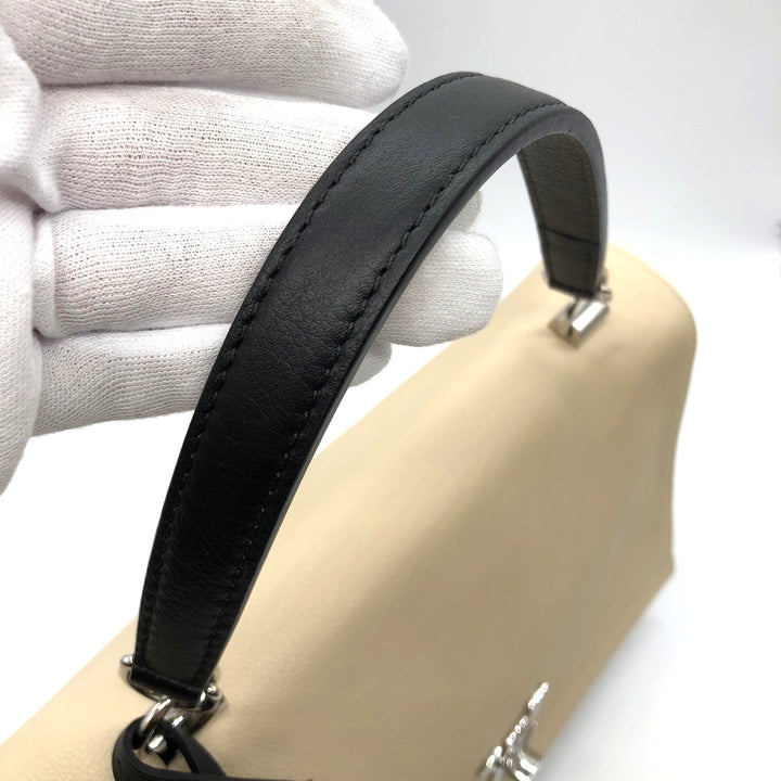 LOUIS VUITTON ルイ・ヴィトン ロックミー2 M50252 ハンドバッグ ショルダーバッグ 2way カーフレザー ベージュ/ブラック バイカラー