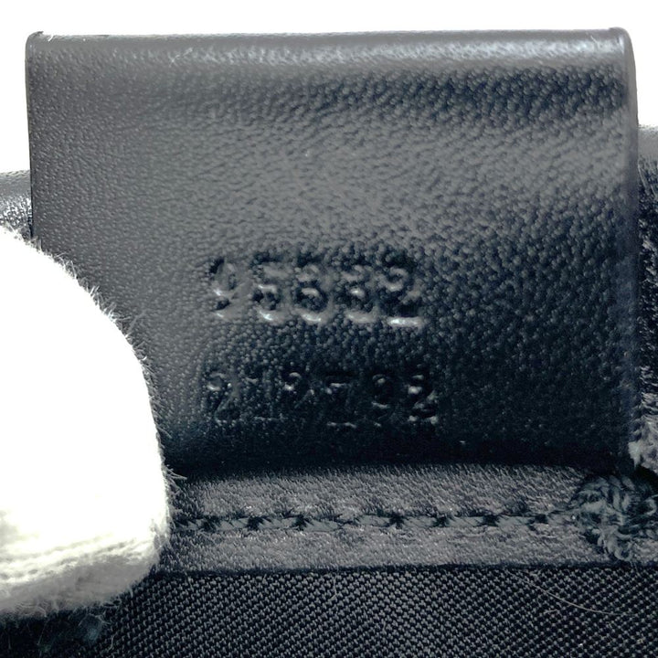 GUCCI グッチ 95332 ショルダーバッグ ハンドバッグ 大きめバッグ ベージュ ブラック キャンバス レザー