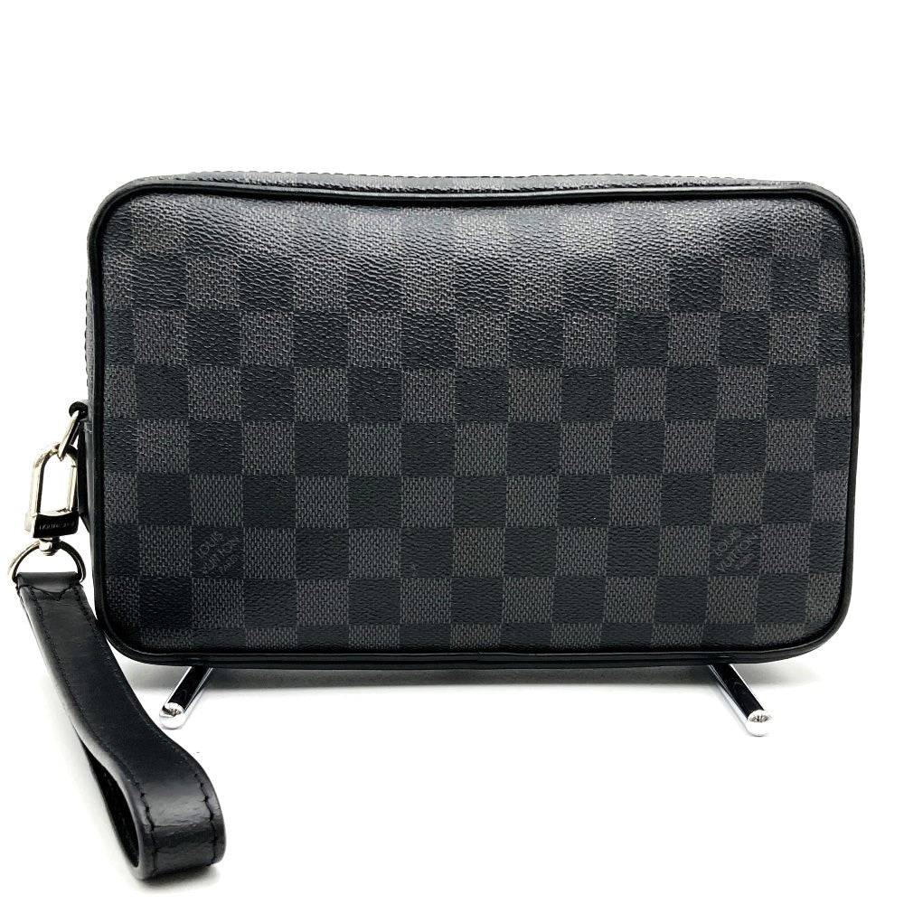 LOUIS VUITTON ルイ・ヴィトン N41664 ポシェット・カサイ クラッチバッグ ブラック 黒 ダミエグラフィットキャンバス PVC