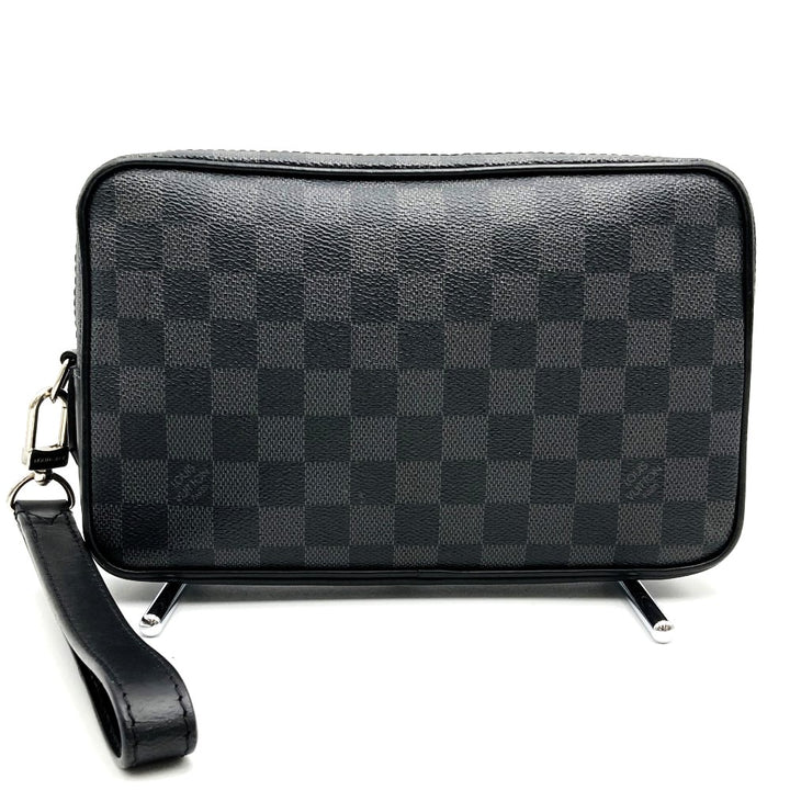 LOUIS VUITTON ルイ・ヴィトン N41664 ポシェット・カサイ クラッチバッグ ブラック 黒 ダミエグラフィットキャンバス PVC