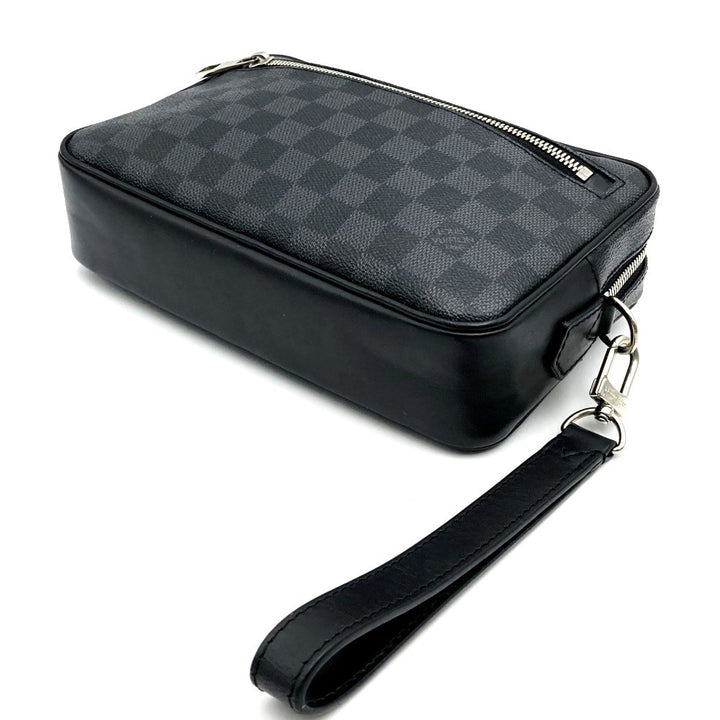 LOUIS VUITTON ルイ・ヴィトン N41664 ポシェット・カサイ クラッチバッグ ブラック 黒 ダミエグラフィットキャンバス PVC