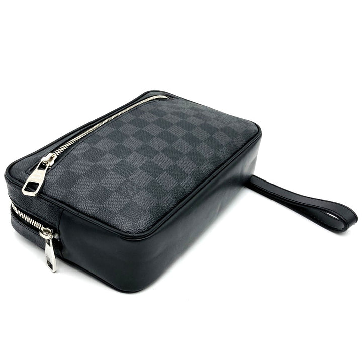 LOUIS VUITTON ルイ・ヴィトン N41664 ポシェット・カサイ クラッチバッグ ブラック 黒 ダミエグラフィットキャンバス PVC