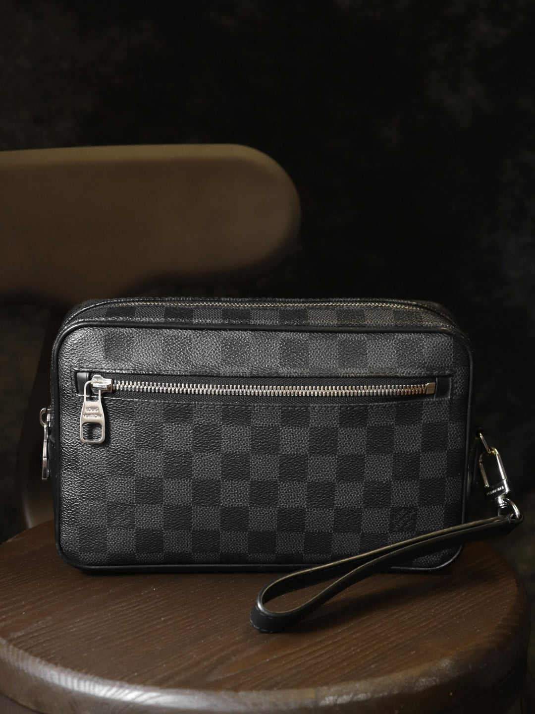 LOUIS VUITTON ルイ・ヴィトン N41664 ポシェット・カサイ クラッチバッグ ブラック 黒 ダミエグラフィットキャンバス PVC