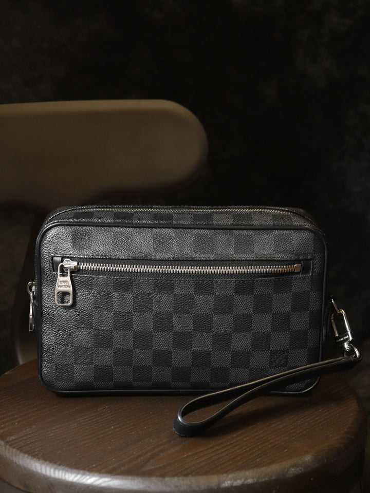 LOUIS VUITTON ルイ・ヴィトン N41664 ポシェット・カサイ クラッチバッグ ブラック 黒 ダミエグラフィットキャンバス PVC