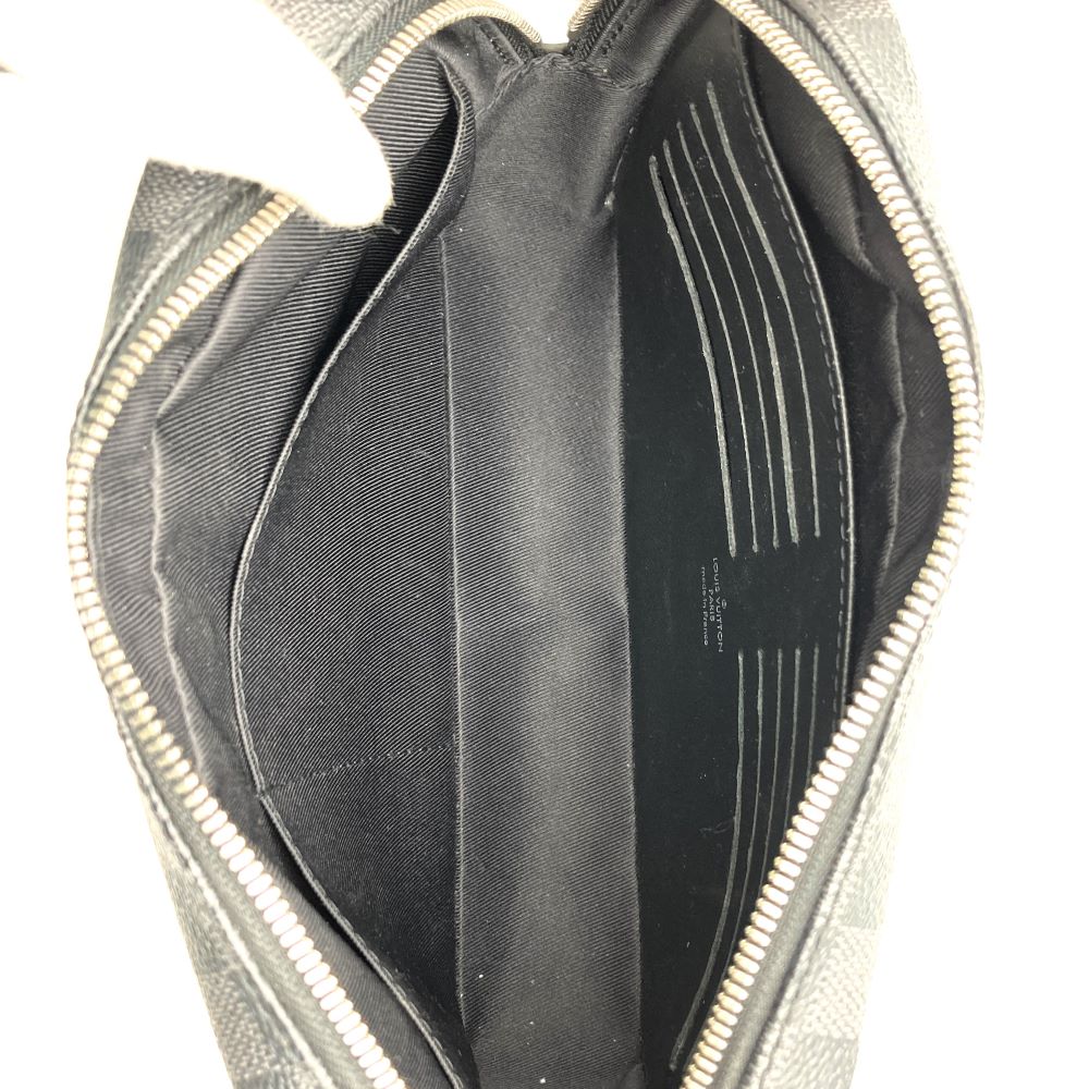 LOUIS VUITTON ルイ・ヴィトン N41664 ポシェット・カサイ クラッチバッグ ブラック 黒 ダミエグラフィットキャンバス PVC