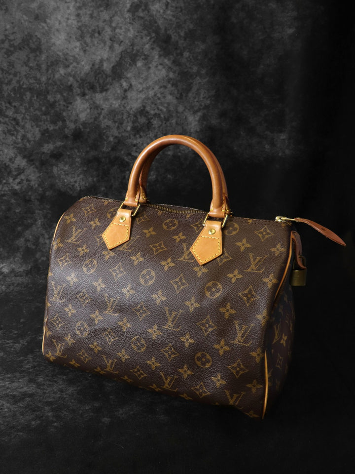 LOUIS VUITTON ルイ・ヴィトン M41526 スピーディー30 ボストンバッグ ブラウン モノグラムキャンバス/PVC