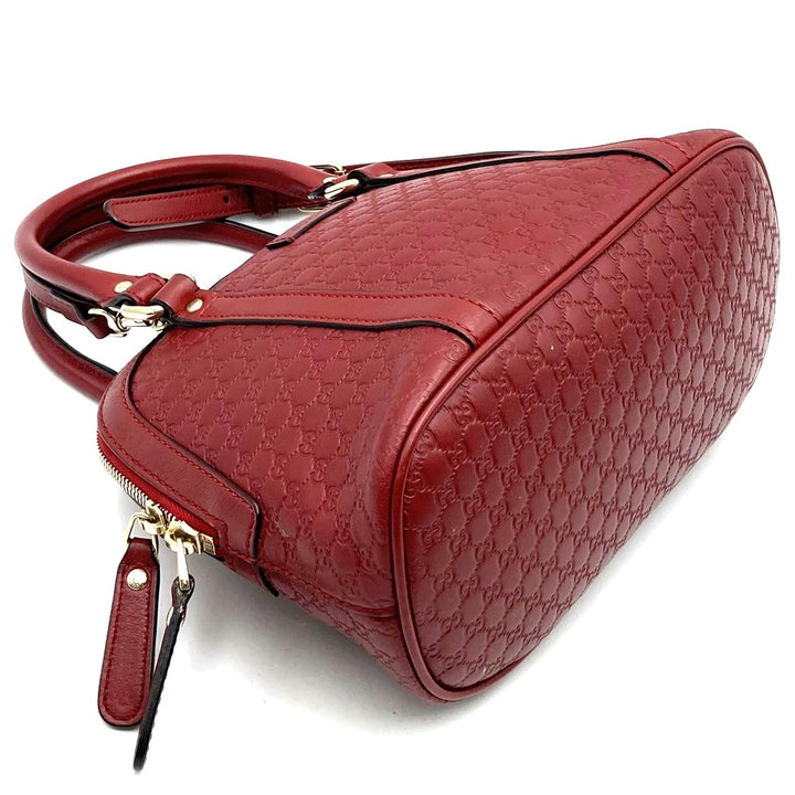 GUCCI グッチ 449654 ハンドバッグ ショルダーバッグ 2way グッチシマ レザー レッド